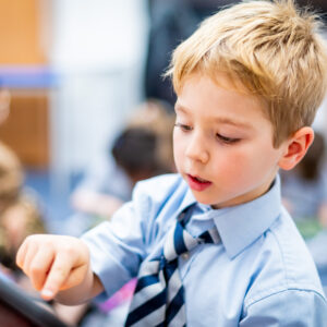 A image of a student at Devonshire House School, an independent pre-prep and prep school based in London.
